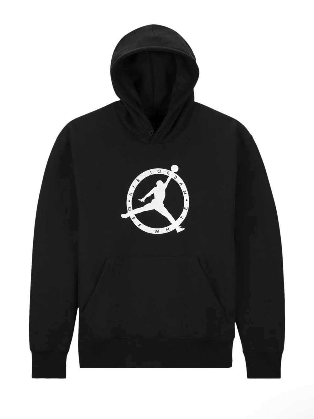 Off white x Jordan pullover hoodie in black